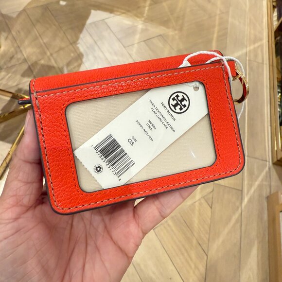 Last 1 ‼️Tory Burch Thea Flap Card Case 159428 - Picture 4 of 10